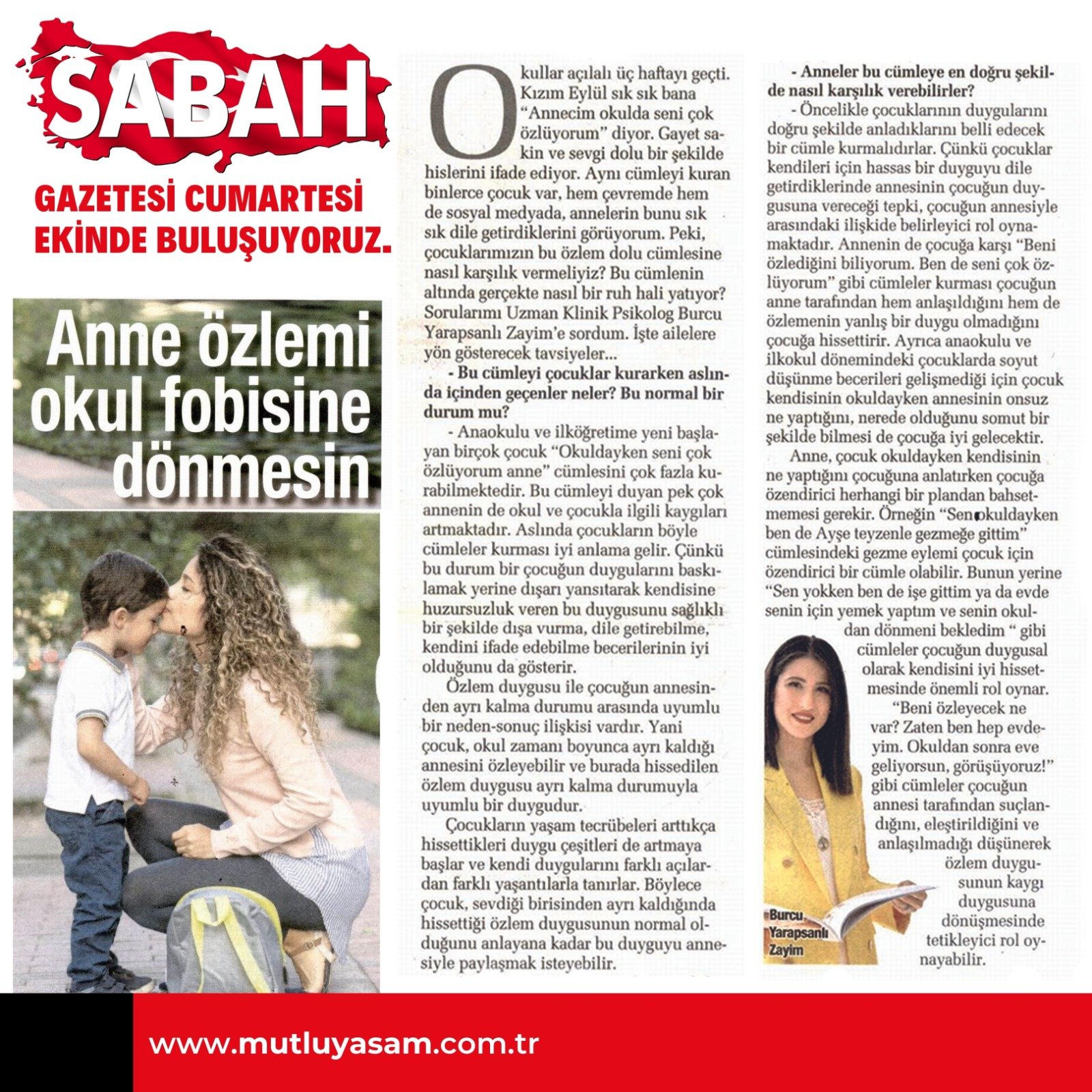 anne ozlemi okul fobisine donmesin mutluyasam sabah - Anne Özlemi Okul Fobisine Dönmesin